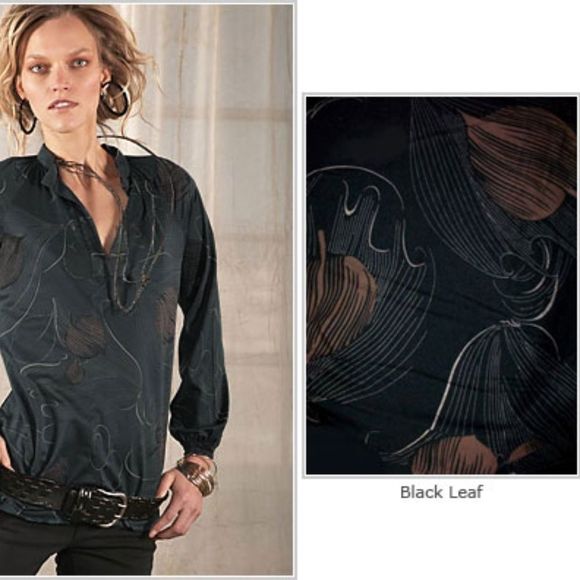 Park Vogel Henley Peasant Top - Picture 2 of 3